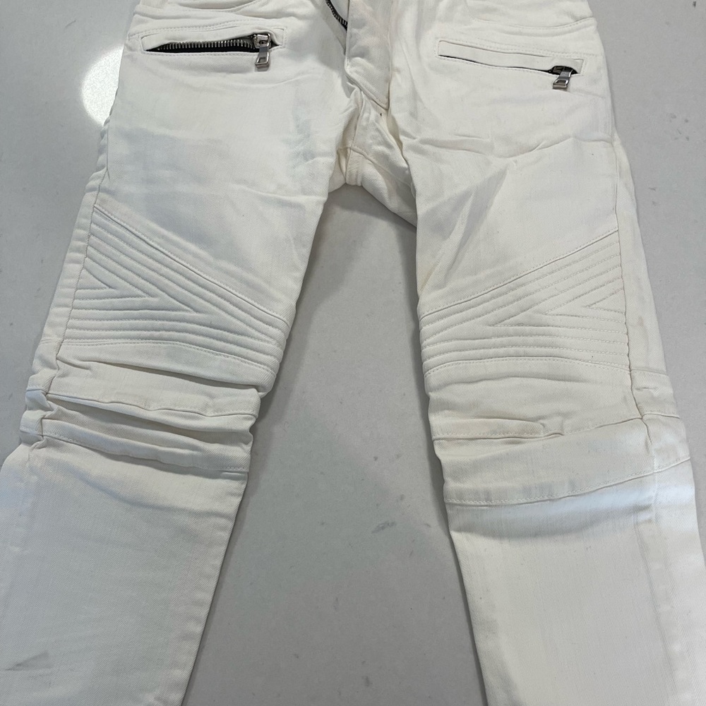 Balmain
stretch denim slim biker jeans